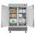 Koolmore RIR-2D-SS 47 Cu. Ft. 2 Solid Doors Stainless Steel Reach In Refrigerator - 115 Volts