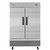 Koolmore RIR-2D-SS 47 Cu. Ft. 2 Solid Doors Stainless Steel Reach In Refrigerator - 115 Volts
