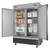 Koolmore RIR-2D-SS 47 Cu. Ft. 2 Solid Doors Stainless Steel Reach In Refrigerator - 115 Volts