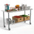 Koolmore CT2460-18C 60" W x 24" D Stainless Steel 18 Gauge Open with Undershelf Work Table