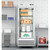 Koolmore RIR-1D-GD 21 Cu. Ft. 1 Glass Door Stainless Steel Reach In Refrigerator - 115 Volts