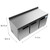 Koolmore RWT-3D-16C 71.5" W Stainless Steel 1 Section Worktop Refrigerator - 115 Volts