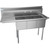 Koolmore SC121610-16L3 55" W 18 Gauge Galvanized 3 Compartments Sink