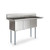 Koolmore KM-SC151514-15R316 63" W 16 Gauge Galvanized 3 Compartments Sink