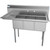 Koolmore SC121610-12L3 51" W 18 Gauge Galvanized 3 Compartments Sink