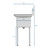 Koolmore SC121610-12L3 51" W 18 Gauge Galvanized 3 Compartments Sink