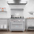 Koolmore KM-CR36-LP 36" W Stainless Steel 6 Burners with Oven Liquid Propane Commercial Range
