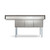 Koolmore KM-SC181814-18R3 75" W 18 Gauge Galvanized 3 Compartments Sink