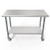 Koolmore CT2448-18C 48" W x 24" D Stainless Steel 18 Gauge Open with Undershelf Work Table