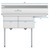 Koolmore SB151512-15R3 48" W 18 Gauge Galvanized 2 Compartments Sink