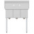 Koolmore SC101410-N3 36" W 18 Gauge Galvanized 3 Compartments Sink