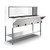 Koolmore KM-OWS-4SG 4 Pans Stainless Steel Electric Steam Table with Undershelf and Sneeze Guard