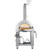 Koolmore KM-OKS-DFPO 32.3" W Stainless Steel Built-In Chimney Gas and Wood Fired Pizza Oven