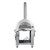 Koolmore KM-OKS-DFPO 32.3" W Stainless Steel Built-In Chimney Gas and Wood Fired Pizza Oven