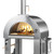 Koolmore KM-OKS-DFPO 32.3" W Stainless Steel Built-In Chimney Gas and Wood Fired Pizza Oven
