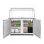 Koolmore KM-RBT-48CSFG 46.9" W Stainless Steel 9 Pans with Covers Commercial Refrigerated Prep Station - 115 Volts