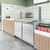 Koolmore KM-RBT-48CSFG 46.9" W Stainless Steel 9 Pans with Covers Commercial Refrigerated Prep Station - 115 Volts