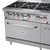 Koolmore KM-CR60-LP 60" W Stainless Steel 10 Burners with 2 Ovens Liquid Propane Commercial Range