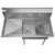Koolmore SB121610-16L3 43" W 18 Gauge Galvanized 2 Compartments Sink