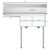Koolmore SB121610-16L3 43" W 18 Gauge Galvanized 2 Compartments Sink