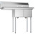 Koolmore SB121610-16L3 43" W 18 Gauge Galvanized 2 Compartments Sink