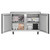 Koolmore KM-UCF-2DSS 47.2" W Stainless Steel Solid Door Commercial Undercounter Freezer