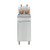 Koolmore KM-FDF40-NG 40 Lbs. Stainless Steel Natural Gas Floor Standing Commercial Fryer - 90,000 BTU