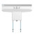 Koolmore SA151512-15B3FA 45" W Galvanized Base 18 Gauge 1 Compartment Sink