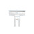Koolmore SA151512-15B3FA 45" W Galvanized Base 18 Gauge 1 Compartment Sink