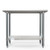 Koolmore CT2436-18C 36" W x 24" D Stainless Steel 18 Gauge Open with Undershelf Work Table