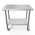 Koolmore CT2436-18C 36" W x 24" D Stainless Steel 18 Gauge Open with Undershelf Work Table