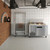 Koolmore KM-RPPS-1DSS 50" W Stainless Steel with Opening for 6 Pans Pizza Prep Refrigerator