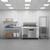 Koolmore KM-RPPS-1DSS 50" W Stainless Steel with Opening for 6 Pans Pizza Prep Refrigerator