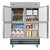 Koolmore RIR-2D-SSHD 47 Cu. Ft. 4 Half Solid Doors Stainless Steel Reach In Refrigerator - 115 Volts