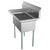 Koolmore SB141611-12L3 43" W 18 Gauge Galvanized 2 Compartments Sink
