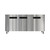 Koolmore KM-UCR-3DSS 11 Cu. Ft. Stainless Steel 2 Solid Hinged Doors Reach-In Undercounter Refrigerator - 115 Volts