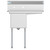Koolmore SA151512-15R3 33" W Galvanized Base 18 Gauge 1 Compartment Sink