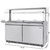 Koolmore KM-RBT-60CSFG 60.4" W Stainless Steel 12 Pans with Covers Commercial Refrigerated Prep Station - 115 Volts