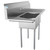 Koolmore SB121610-16B3 56.1" W 18 Gauge Galvanized 2 Compartments Sink