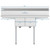 Koolmore SB121610-16B3 56.1" W 18 Gauge Galvanized 2 Compartments Sink
