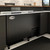 Koolmore KM-GF50-BK 14 Cu. Ft. Black Stainless Steel Commercial Glass Forster - 115 Volts