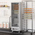 Koolmore KM-CHP36-WNGL 33.1" W x 66.4" H Silver Aluminum Full-Size Glass Door Commercial Heated Holding or Proofing Cabinet - 120 Volts