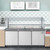 Koolmore KM-RBT-72CSFG 70.6" W Stainless Steel Refrigerated Prep Station with Sneeze Guard and Buffet Slide - 115 Volts