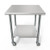 Koolmore CT3030-18C 30" W x 30" D Stainless Steel 18 Gauge Open with Undershelf Work Table