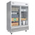 Koolmore RIR-2D-GD 47 Cu. Ft. 2 Glass Doors Stainless Steel Reach In Refrigerator - 115 Volts