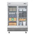 Koolmore RIR-2D-GD 47 Cu. Ft. 2 Glass Doors Stainless Steel Reach In Refrigerator - 115 Volts