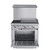 Koolmore KM-CRG36-NG 36" W Stainless Steel 2 Burners with 24" Griddle and Oven Natural Gas Commercial Range