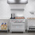 Koolmore KM-CRG36-NG 36" W Stainless Steel 2 Burners with 24" Griddle and Oven Natural Gas Commercial Range