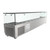 Koolmore SCDC-8P-SG 71" W Stainless Steel Double Tempered Glass Food Guard (8) 1/3 Pan Refrigerated Countertop Prep Unit - 115 Volts