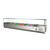 Koolmore SCDC-8P-SG 71" W Stainless Steel Double Tempered Glass Food Guard (8) 1/3 Pan Refrigerated Countertop Prep Unit - 115 Volts